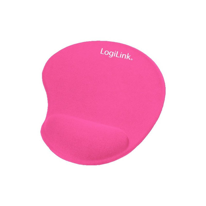Mouse Pad LogiLink Mousepad mit Silikon Gel Handballenauflage. pink