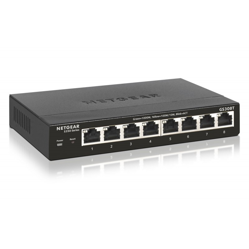 NETGEAR Switch PRO 8-Port 10/100/1000 GS308T-100PES