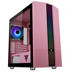 Vendita iTek Case Case LIFLIG P41 - Gaming Mini Tower mATX Panel Temp Glass Pink Edition ITGCALLP41