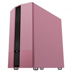 Case LIFLIG P41 - Gaming Mini Tower mATX Panel Temp Glass Pink Edition