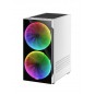 Mars Gaming MC9W two tempered glass panel Ultra Airflow RGB White