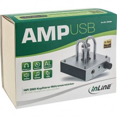 Vendita Inline Amplificatori InLine Amplificatore cuffie a valvole. AmpUSB HiRes 384kHz / 32-bit. HiFi DSP. USB Digital Audio...