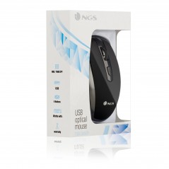 Vendita NGS Mouse NGS Tick Silver mouse Mano destra USB tipo A Ottico 1600 DPI TICKSILVER
