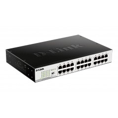 D-Link DGS-1024D switch di rete Non gestito Gigabit Ethernet (10/100/1000) 1U Nero, Argento