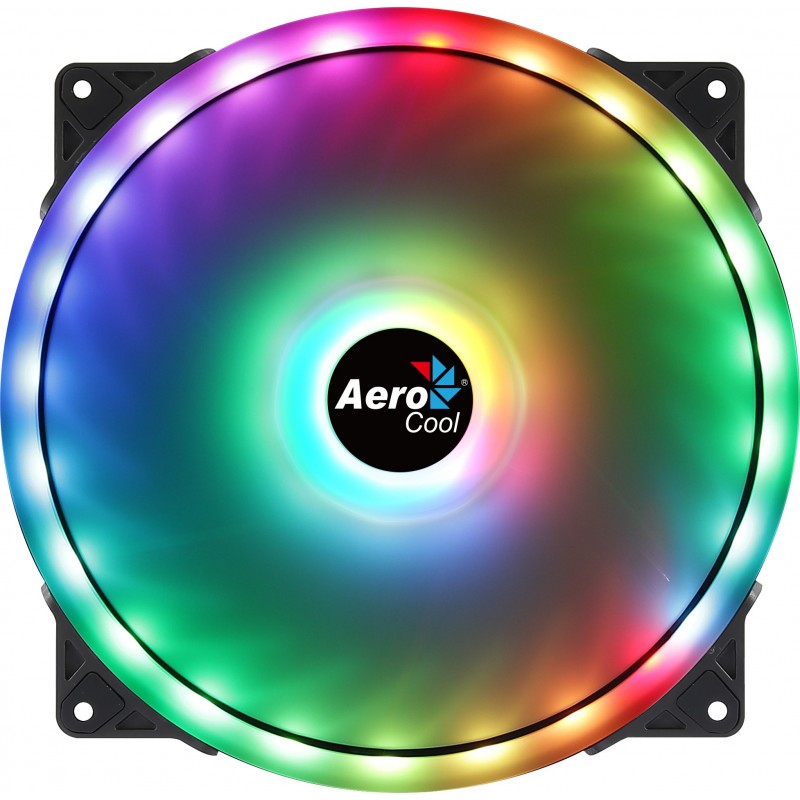 Aerocool Duo 20 Case per computer Ventilatore 20 cm Nero
