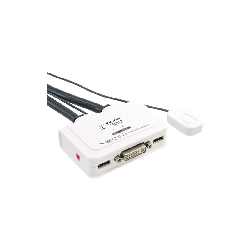 InLine 61613I switch per keyboard-video-mouse (kvm) Bianco