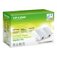 TP-LINK PA411KIT 500 Mbit/s Collegamento ethernet LAN Bianco 2 pezzo(i)